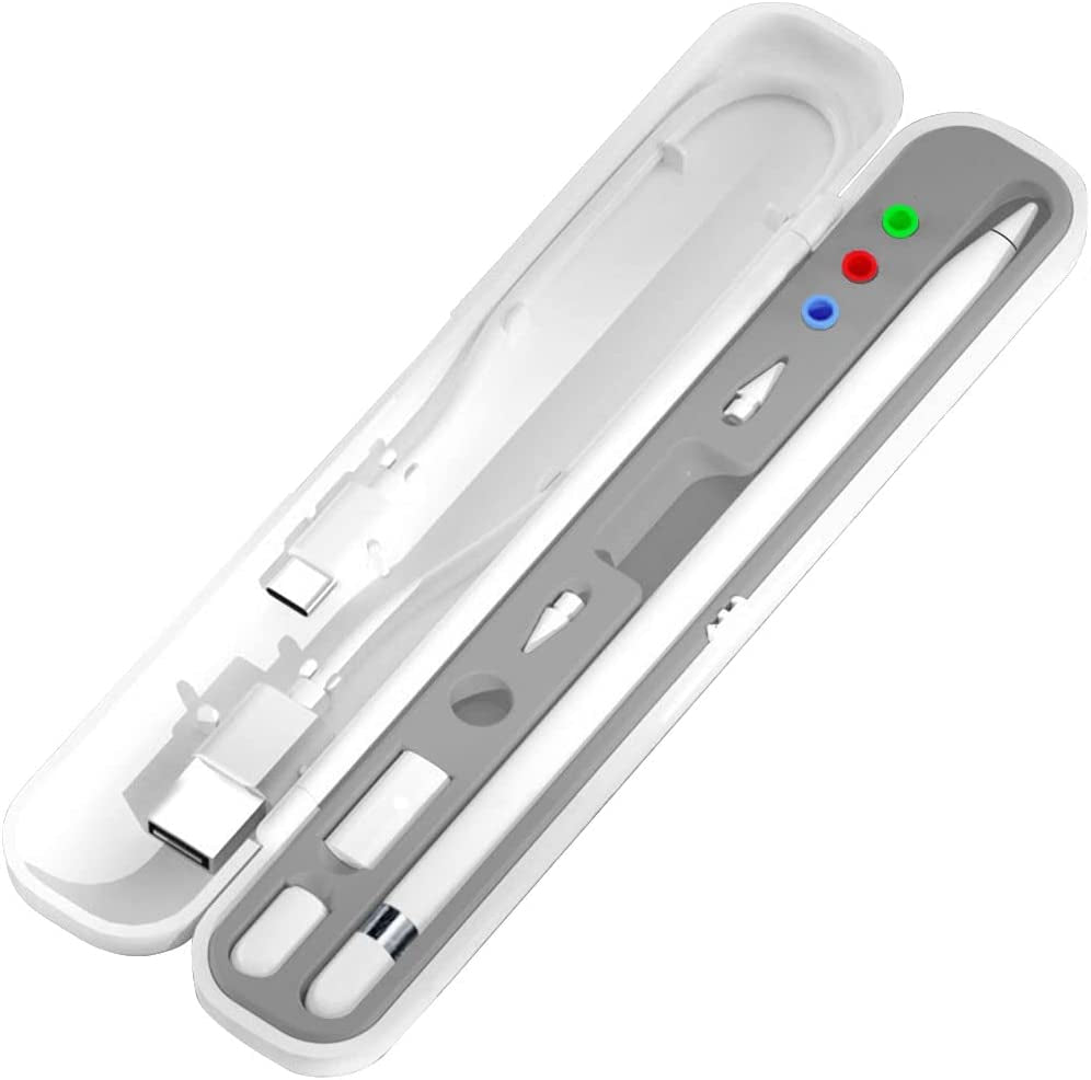 YINVA Pencil Case for Apple Pencil 1St Generation/ Apple Pencil 2Nd Generation Case Holder, Pen Accessories Storage Case Box Cover Design for Apple Ipad Pencil Accessories Tips(Pink)  YINVA Gray  