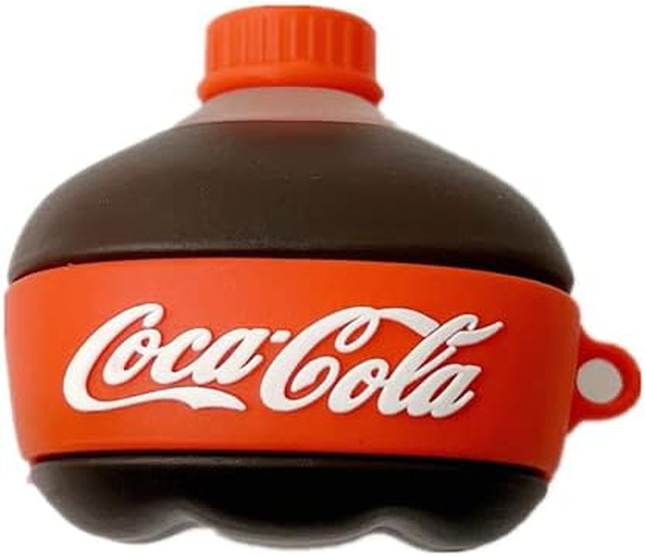 Case for Samsung Galaxy Buds2 Pro & Buds Live(2020)/Buds Pro(2021)/Buds 2 (2022) Charging Box,Cute Cartoons Kawaii Anime Fashion Animal Desig Protective Cover with Keychain (Black)  Angelcityus 3D Red Drink  