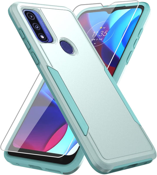 Warsia for Moto G Pure Case, Moto G Power 2022 Case with Screen Protector,[Military Grade Drop Tested] Heavy-Duty Tough Rugged Shockproof Protective Case for Motorola Moto G Pure (Green-1)  BOYOSS   