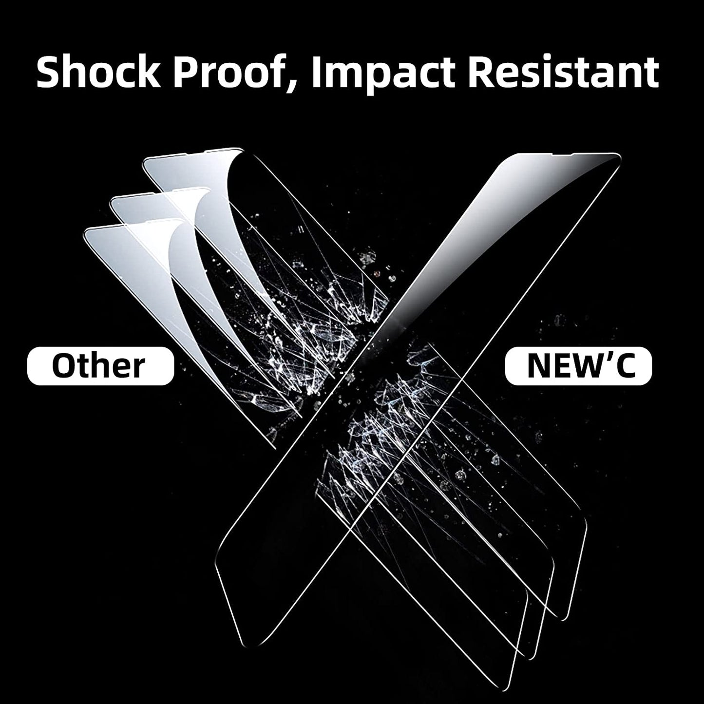 NEW'C [3 Pack] Designed for Iphone 13 Mini (5,4") Screen Protector Tempered Glass, Case Friendly Ultra Resistant  NEW'C   