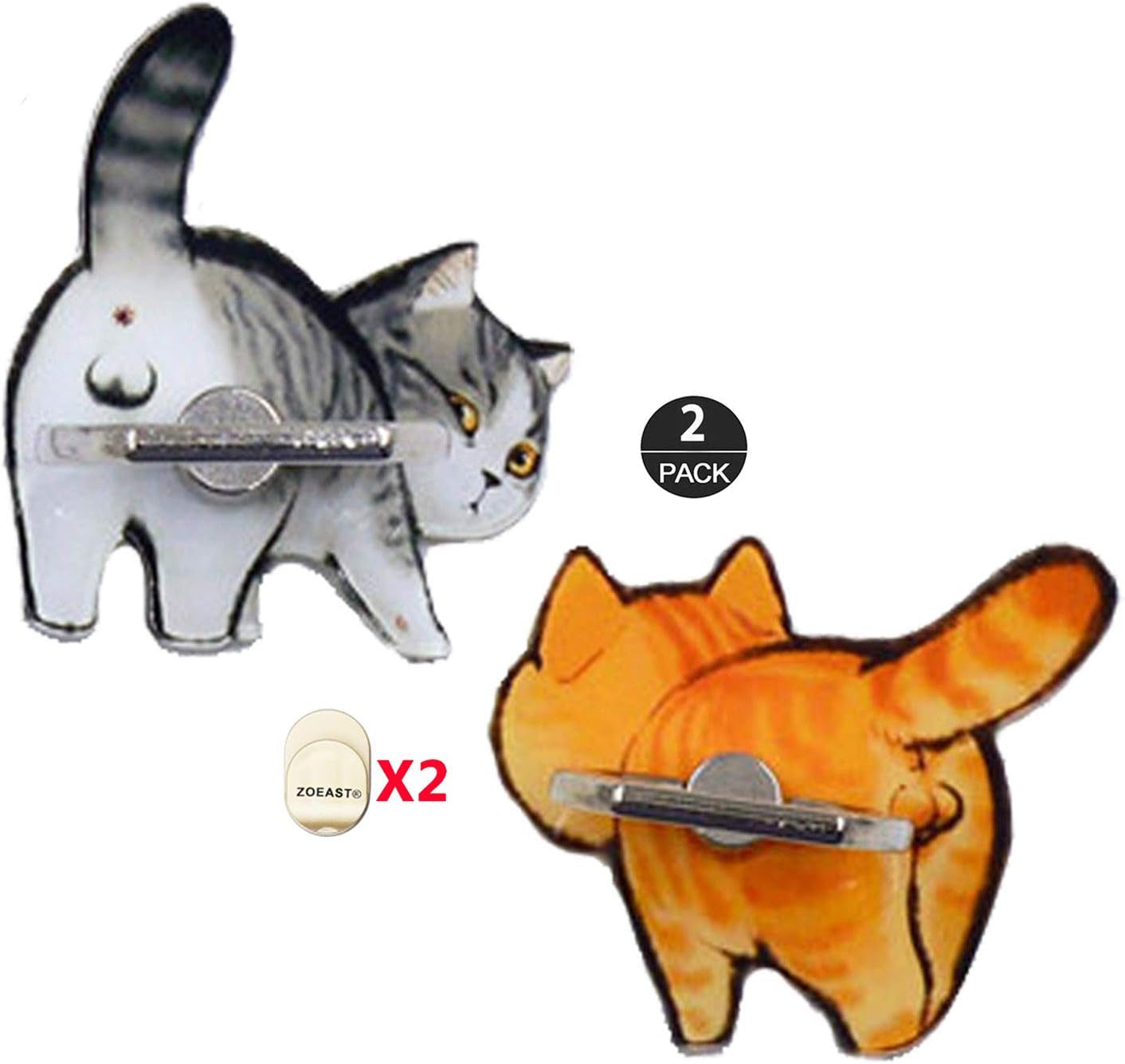 ZOSTLAND 3Pack Naughty Funny Blue Alien ET Handstand Stitch Phone Ring Universal 360°Adjustable Phone Case Finger Grip Stand Holder Desk Stent Mount Car Compatible with Iphone 13 12 11 MAX X plus Ipad  ZOEAST 2PCS Sweet Home Cat  