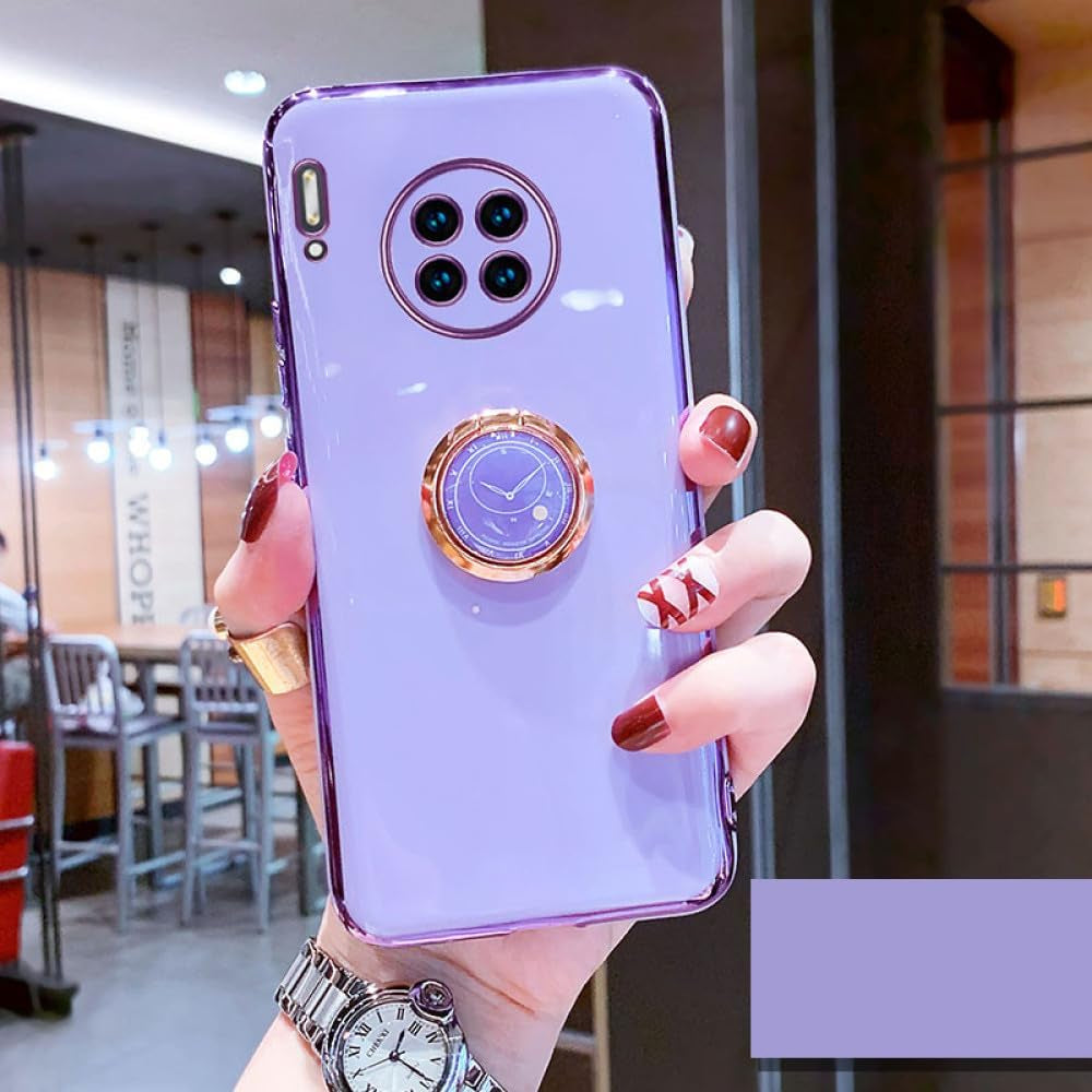 YOGISU Holder Case for Huawei Honor 50 Lite 30I 10I 20I 30 Pro Case Silicone Stand Cover for Huawei Nova 8I 7I 5T 9 Cover Shockproof,Green,For Nova 8I  YOGISU Lavender For Honor 10I 20I 