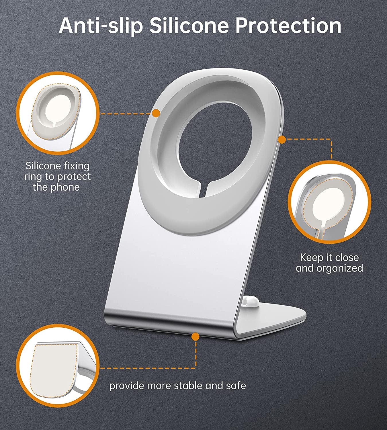 Magnetic Wireless Charger for Apple Series, Mag-Safe Charger Stand 15W Fast Wireless Charging Stand/Pad+5Ft USB-C Cable for Iphone 14 13 12 Pro Max Mini, Airpods(With 20W USB-C PD Adapter)Mag Chargers  Shenzhen Dsenbor Technology Co.,Ltd.   