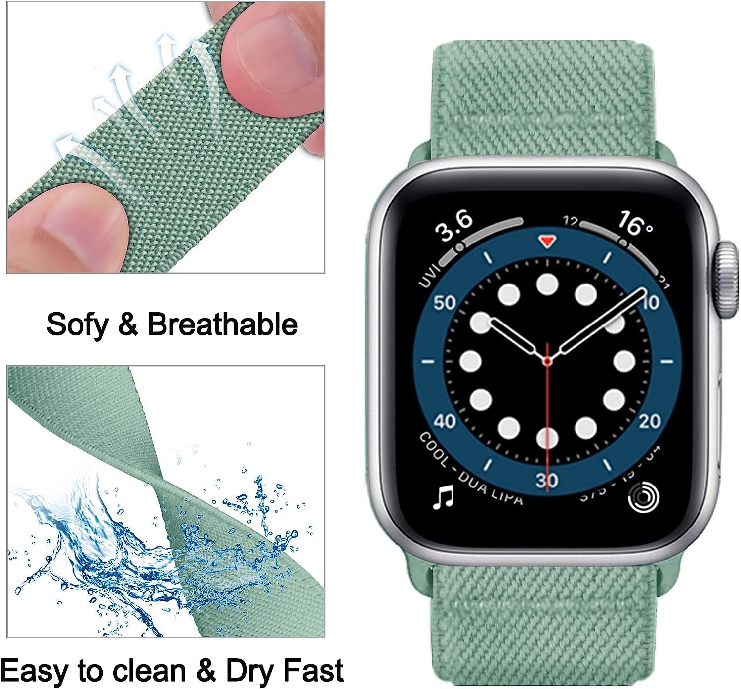 HILIMINY 10 Pack Stretchy Solo Loop Bands Compatible with Apple Watch 38Mm 40Mm 41Mm 42Mm 44Mm 45Mm 49Mm Men Women, Braided Elastic Nylon Sport No Buckles Straps for Iwatch Ultra SE Series 8 7 6 5 4 3 2 1  HILIMNY   