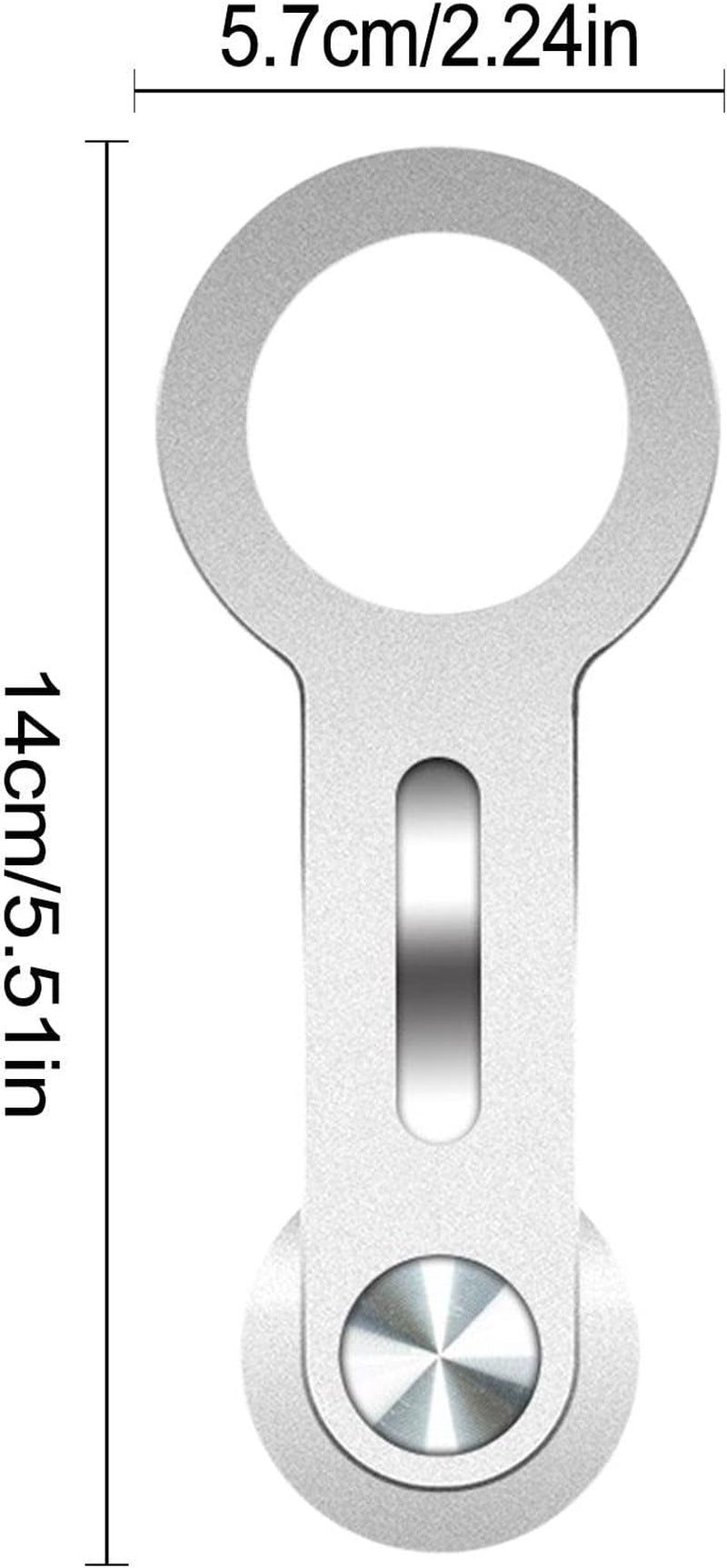 Laptop Side Mobile Phone Bracket - Magnetic Phone Holder for Laptop - Portable Computer Expansion Bracket for Mobile Phones, Smartphones, Aluminum Alloy Germplasm  Germplasm   