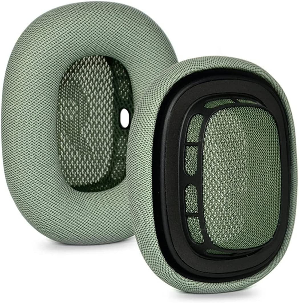 Ear Cushions for Appple Airpods Max Replacement Leather Earpads Sweat Proof Ear Cups Cushion Replace for Airpod Max Headphone with Protein Leather Memory Foam and Magnet (Space Gray)  wjiaw hardware and plastic factory green  