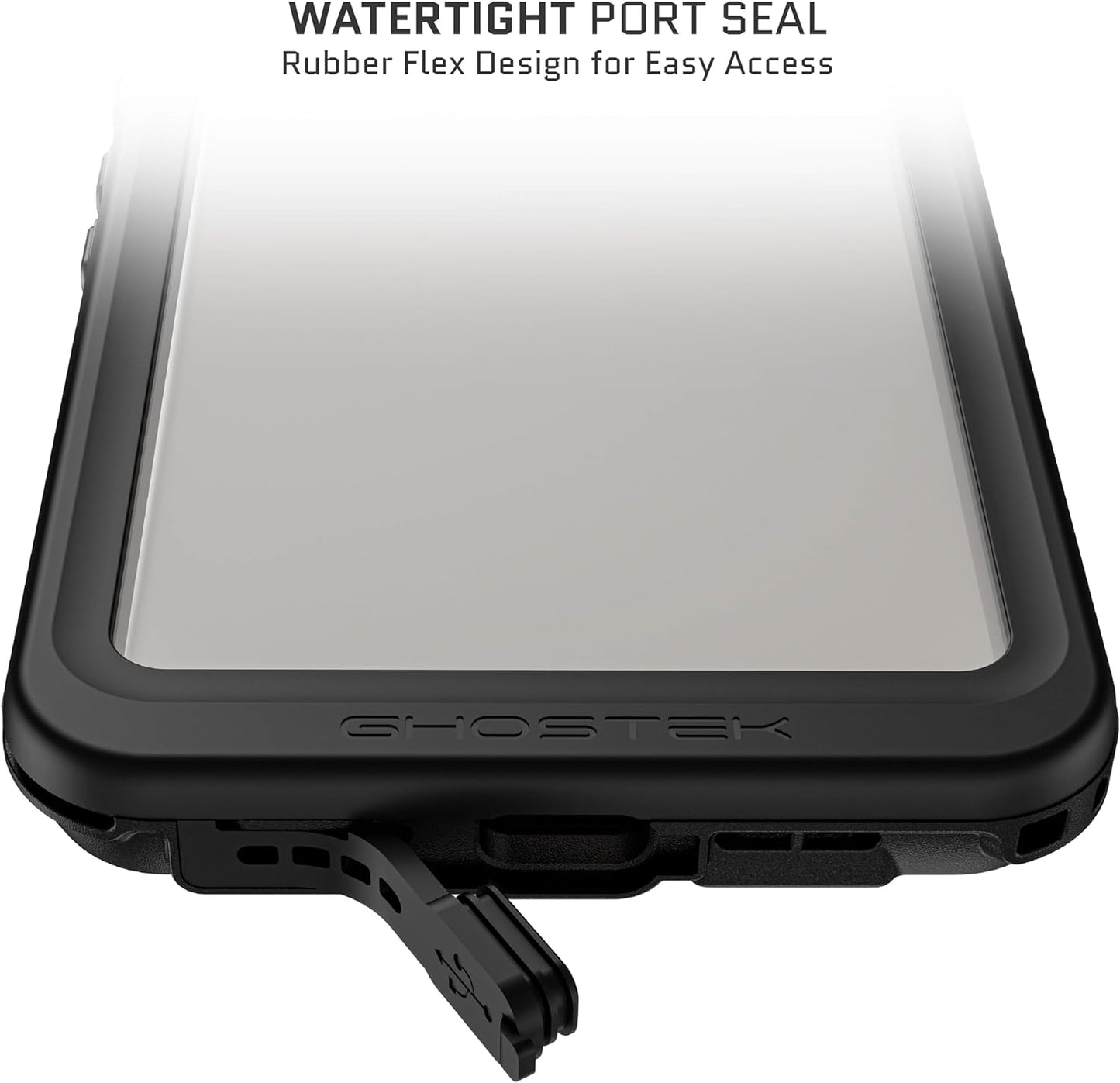 Ghostek Nautical Slim Waterproof Case for Google Pixel 8 Pro - Built-In Screen & Camera Lens Protector, Compatible with Wireless Charging (6.7 Inch, Clear)  Ghostek   