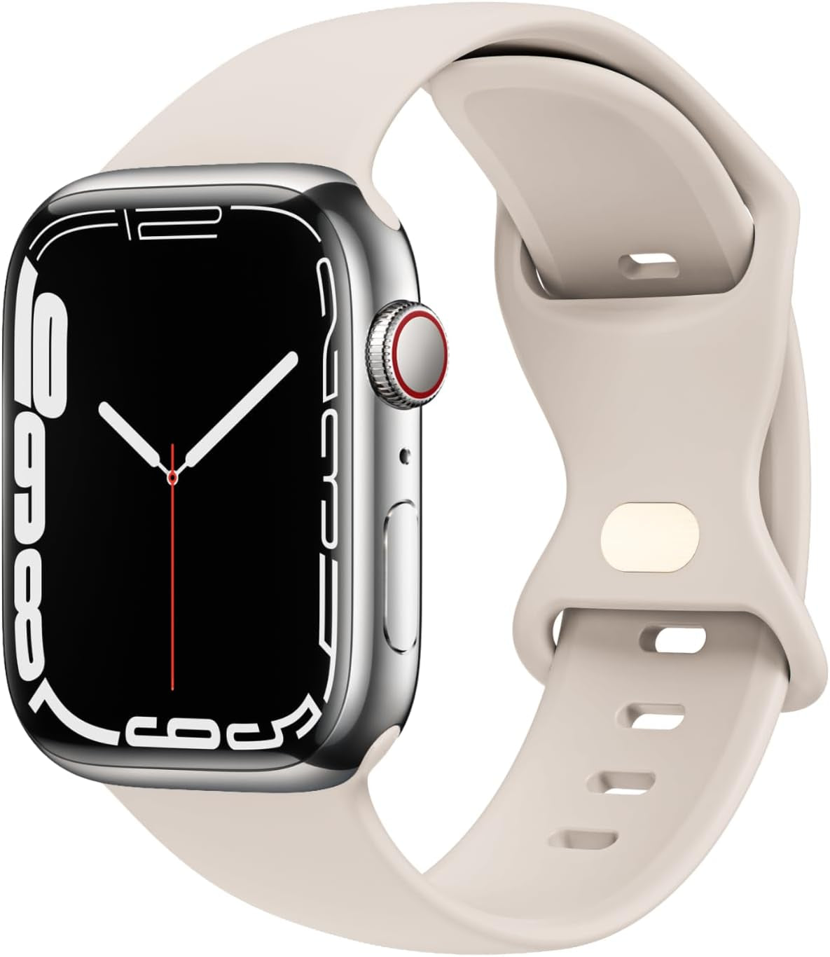 STG Sport Watch Band Compatible with Apple Watch Band 38Mm 40Mm 41Mm 42Mm 44Mm 45Mm 49Mm S/M M/L for Women/Men Waterproof Soft Silicone Replacement Strap Accessories for Iwatch Ultra SE Series 8/7/6/5/4/3/2/1 (38Mm/40Mm/41Mm S/M, Clover)  STG Starlight 38mm/40mm/41mm 