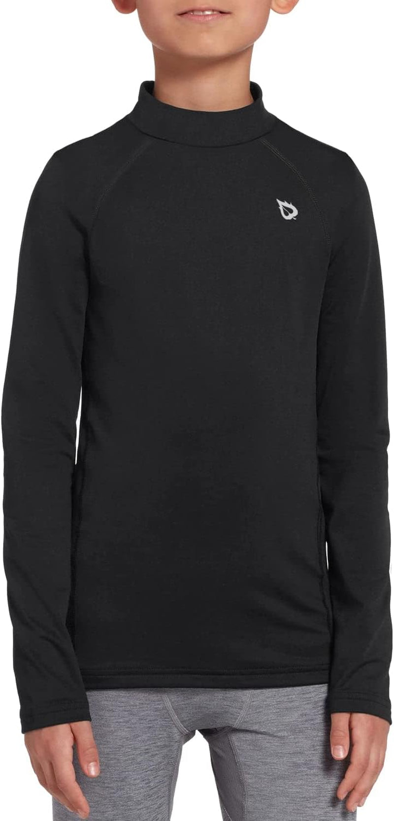 BALEAF Boys Thermal Compression Shirts Youth Long Sleeve Fleece Base Layer Soccer Football Cold Gear  BALEAF   